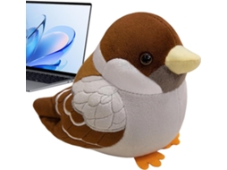Pássaro De Pelúcia 15 Cm, Fofo, Macio E Realista.