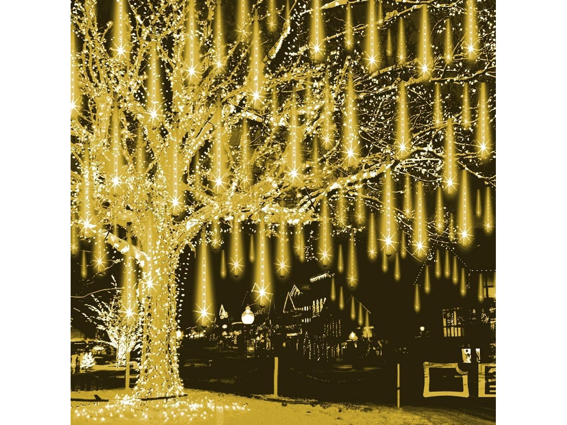 Luzes de Natal Externas Luzes de Chuva de Meteoros para Decoração de Natal NEVEANCE