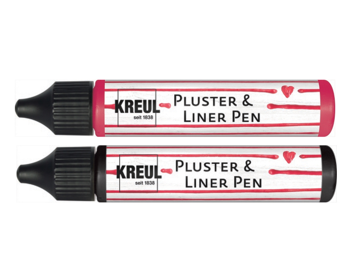 Caneta KREUL Pluster & Liner 29 Ml Rosa