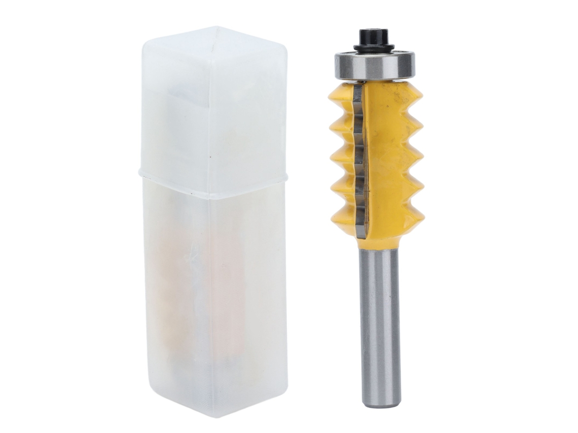 Fresa De Router De Dentes Múltiplos Ondulada Aço Carbono Liga 8mm Shank 30mm Madeira