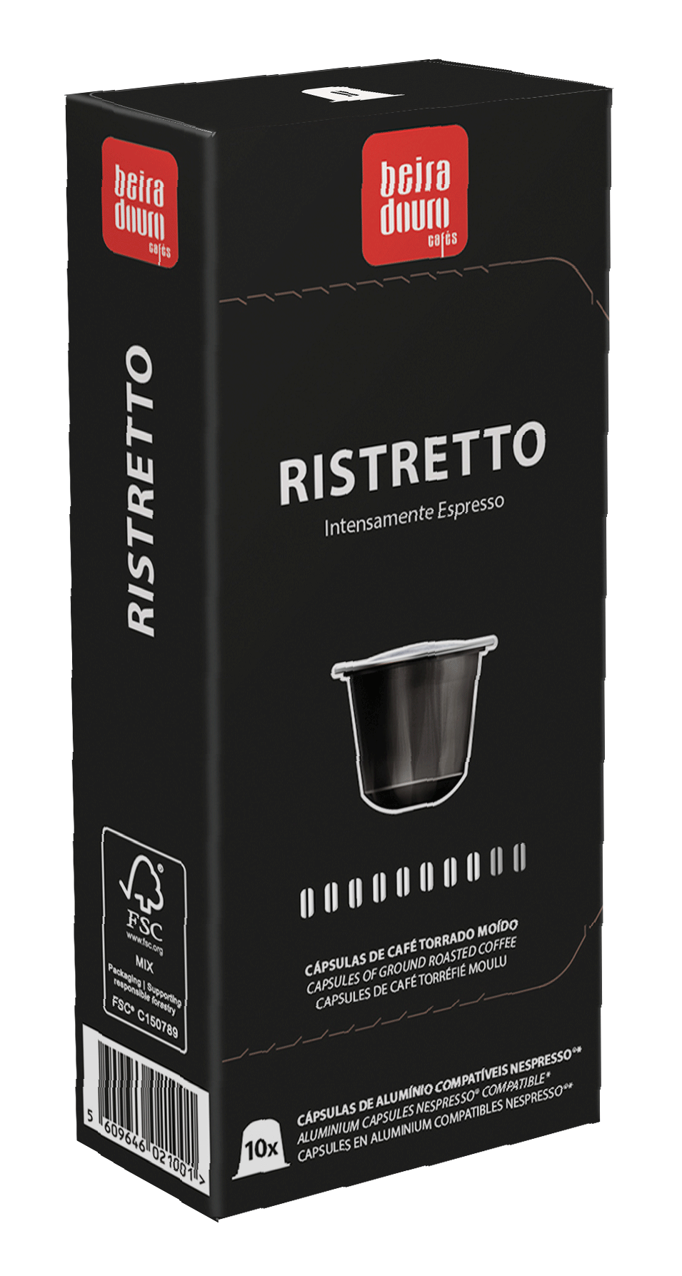 Cápsulas Café Beira Douro Ristretto 10 Cáps. Aluminio Compativeis Nespresso
