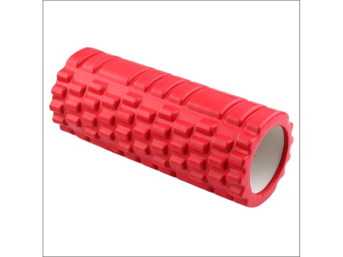 Rodillo De Espuma De Masaje Rojo Para Pilates, Yoga, Gimnasio Y Terapia Física Muscular