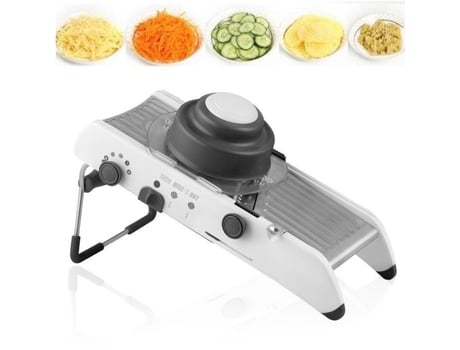 Mandolina De Cozinha Td® Profissional Aço Inox Ajustável Antiderrapante Zentavo