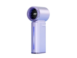 Mini Ventoinha Turbo De Mão Com Spray, 3500mah, Alta Velocidade, Roxo