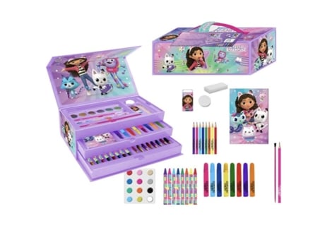 Conjunto De Desenho Gabby's Dollhouse Lilás