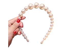 Tiara de Pérola com Design Simples para Mulheres Festa de Casamento Argola de Cabelo Elegante JEDBESETZT