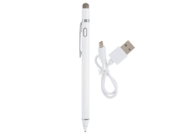 Lápis óptico capacitivo universal para smartphones e tablets iOS/Android, branco S/MARCA