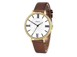 Reloj De Cuarzo Clásico Elegante Estilo Business Unisex Para Parejas Regalo (café)