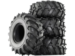 Rodas SFUSHOS, 128mm, para caminhões SCX10, peças de atualização