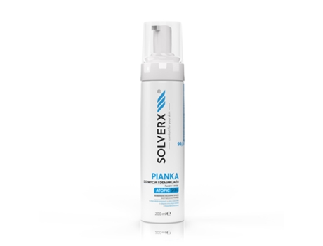 Espuma De Limpeza Para Pele Atopica Solverx 200ml