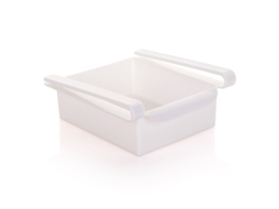 3 Piezas Caixa De Armazenamento Retrátil Para Refrigerador, Organizador De Alimentos, Container De Plástico Branco