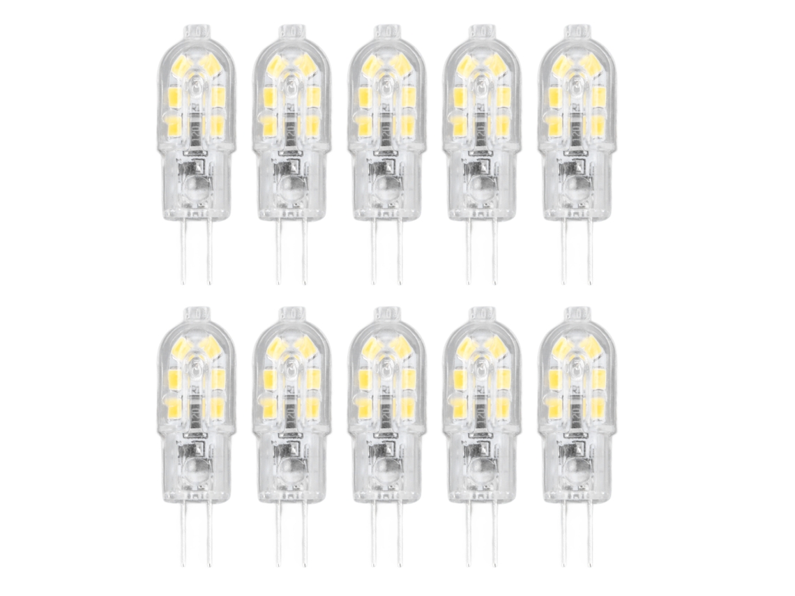 10 pcs lâmpadas Led G4, reguláveis, 12V, CRI alto, branco, para paisagem