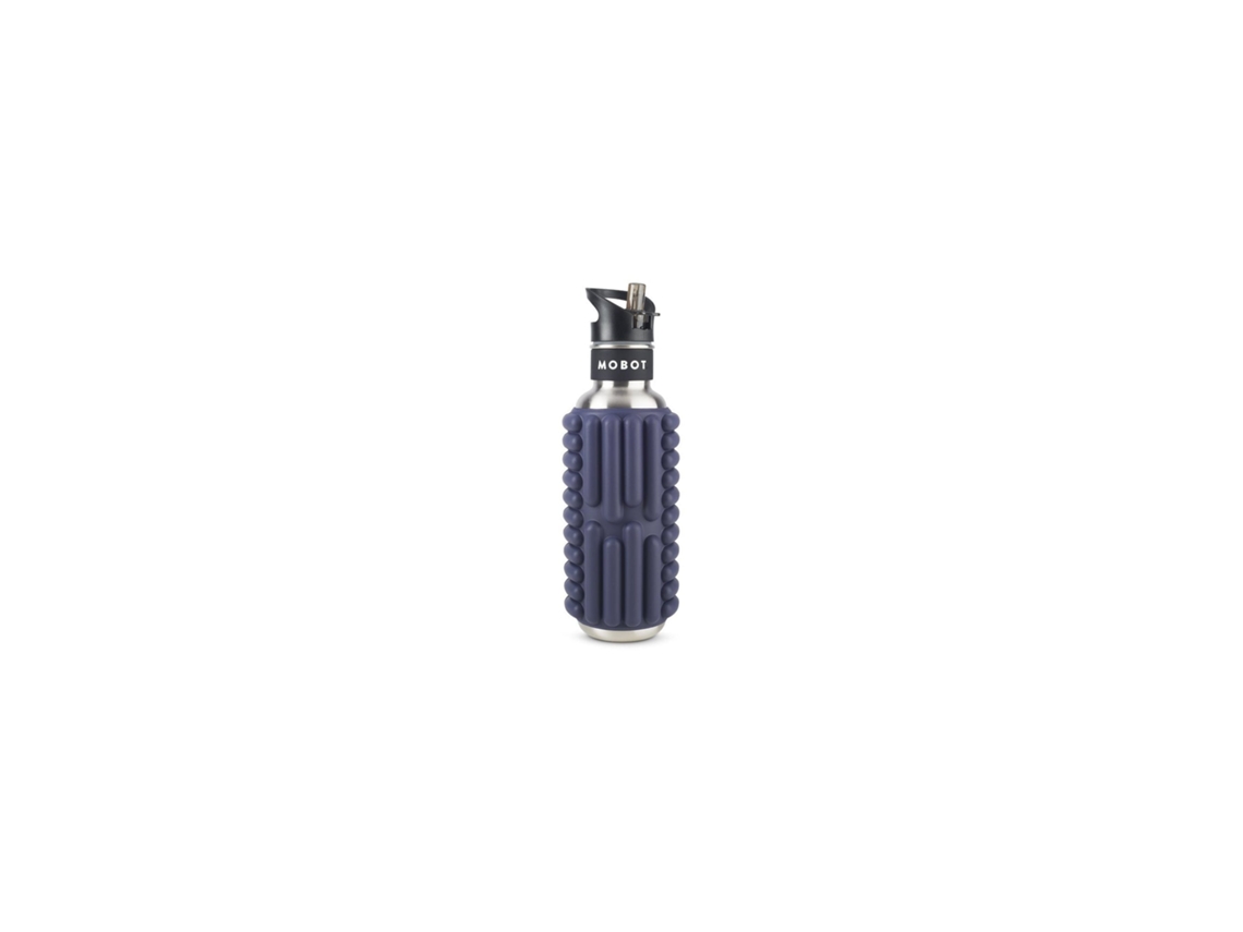 Botella Deportiva MOBOT 2 En 1 Función Rodillo de Masaje Morado