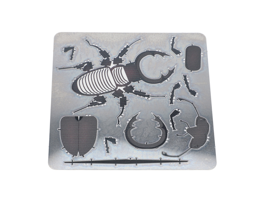 Puzzle de Metal 3d Adulto Inoxidável Stag Scarab 7.3x5.8x1.7cm