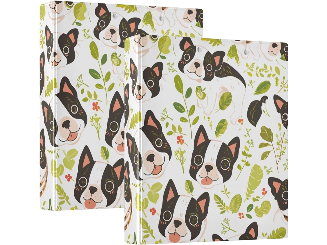 Boston Dogs Simple School Paste 1 2-polegadas Com Camada de Saco, Pacote com 200-folhas