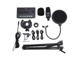 Kit Micrófono LAXISCREED para Podcast Gravção Pc