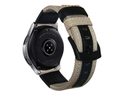 Pulseira Universal De Nylon E Couro De 20 Mm Para Relógio