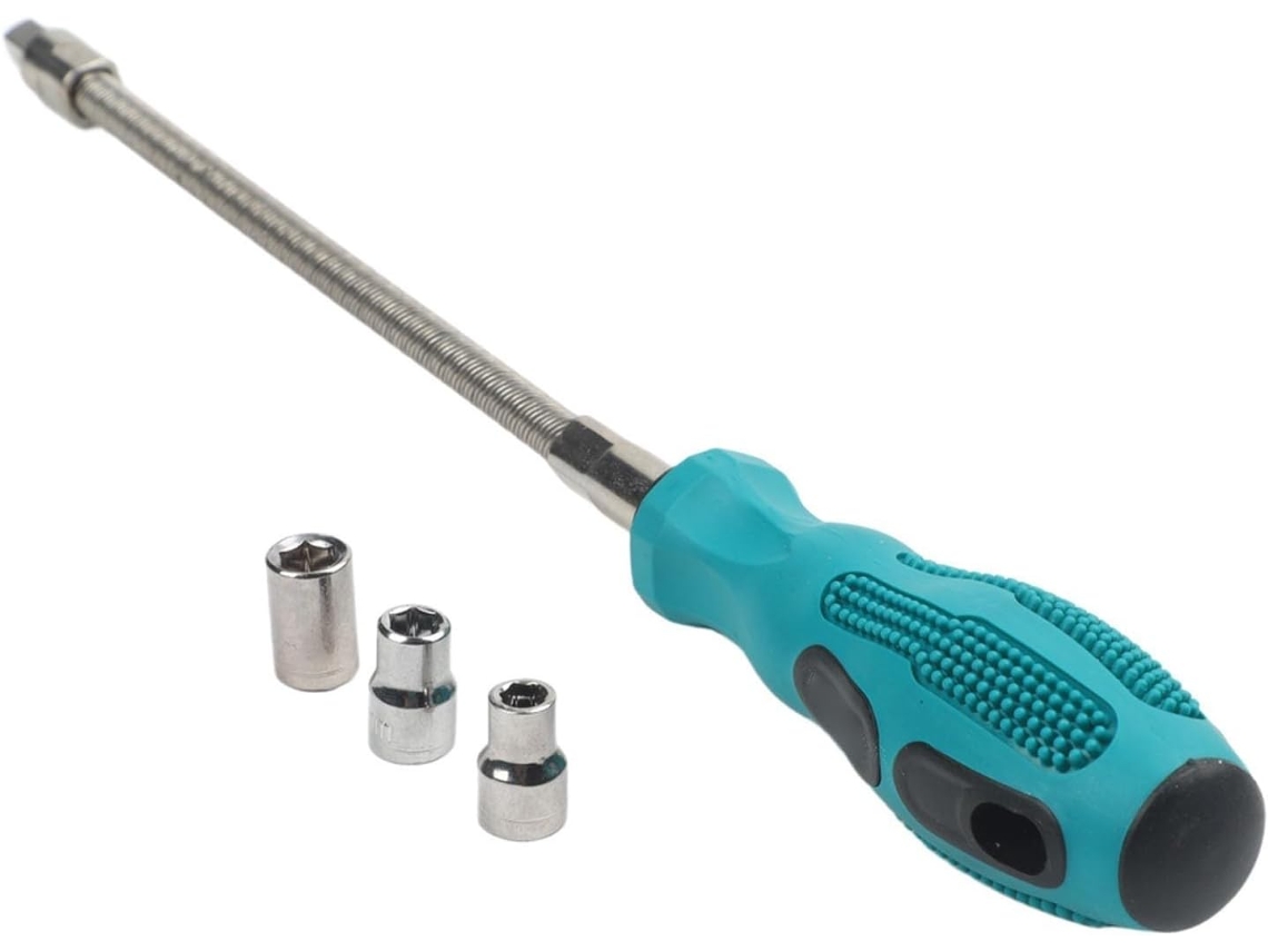 Chave De Fenda Multifuncional Flexível 14 Polegadas Com Cabo Ergonômico Para Uso Profissional E Em Projetos Bricolagem