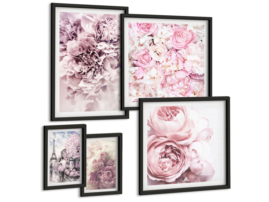 Quadros Decorativos Para Parede Ervas Secas Para A Cozinha Moldura Preta Imagens Para Um Quarto Infantil Espelharte (conjunto De 5 Imagens)