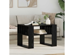 Vidaxl Mesa De Centro Carvalho Preto 66 X 49,5 X 45 Cm