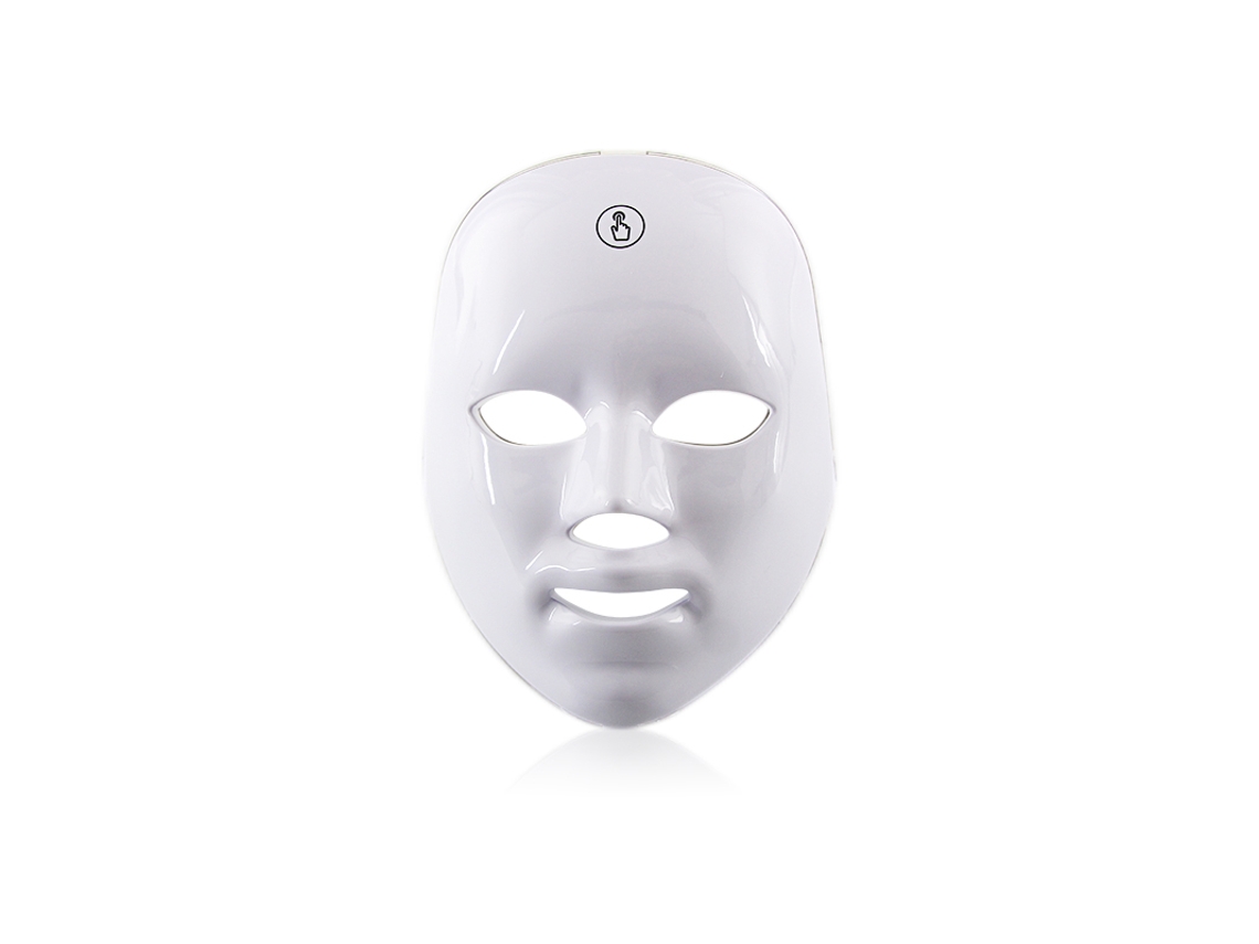 Máscara De Beleza Led Vermelha, Dispositivo De Beleza Facial Recarregável Via Usb