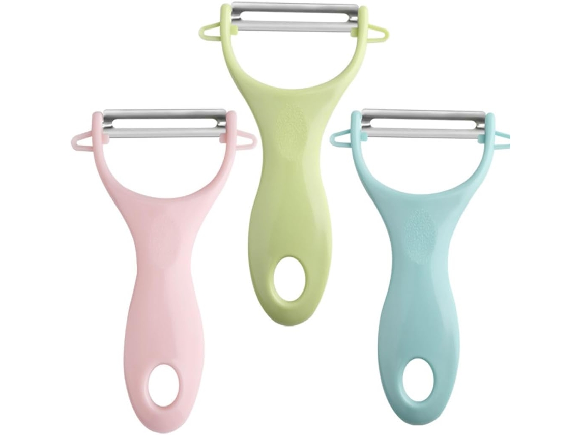 Conjunto De 3 Descascadores Universais, Descascador De Legumes Em Aço Inoxidável, Descascador De Cozinha Para Frutas E Batatas