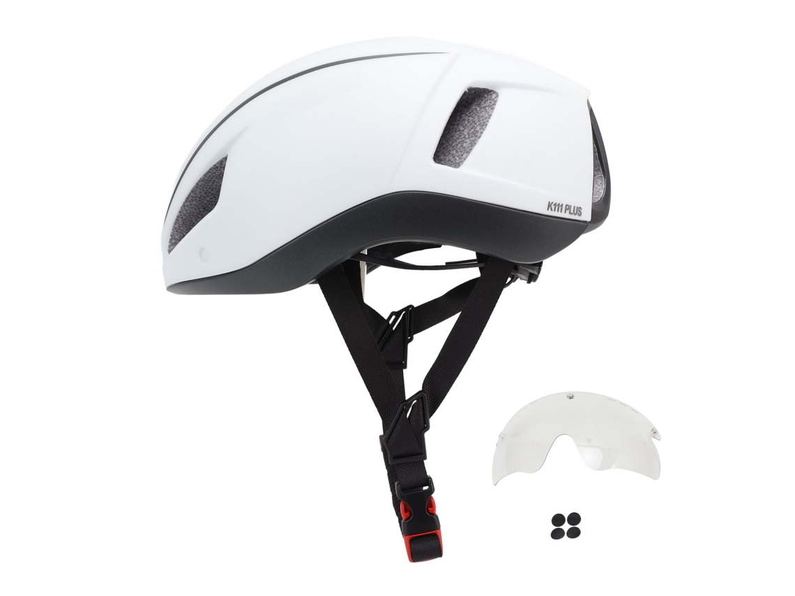2026 casco de Bicicleta K111 Plus para Hombre Y Mujer Con Gafas Integradas Carretera Montaña Cycling Mate Blanco
