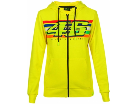 Hoodie para Mulher VRL46 Stripes Amarelo para Motocross (XS)