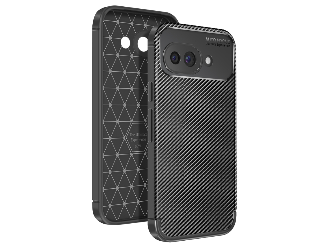 Capa Carvão Antichoque Antiderrapante Para Google Google Pixel 9a Avizar Silicone Preto
