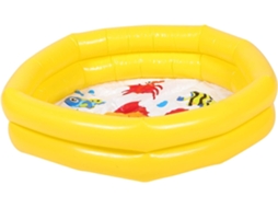 Piscina Inflável Amarela de Pvc para Bebês, Piscina Infantil Portátil Uso Doméstico, Ideal CHABERLU