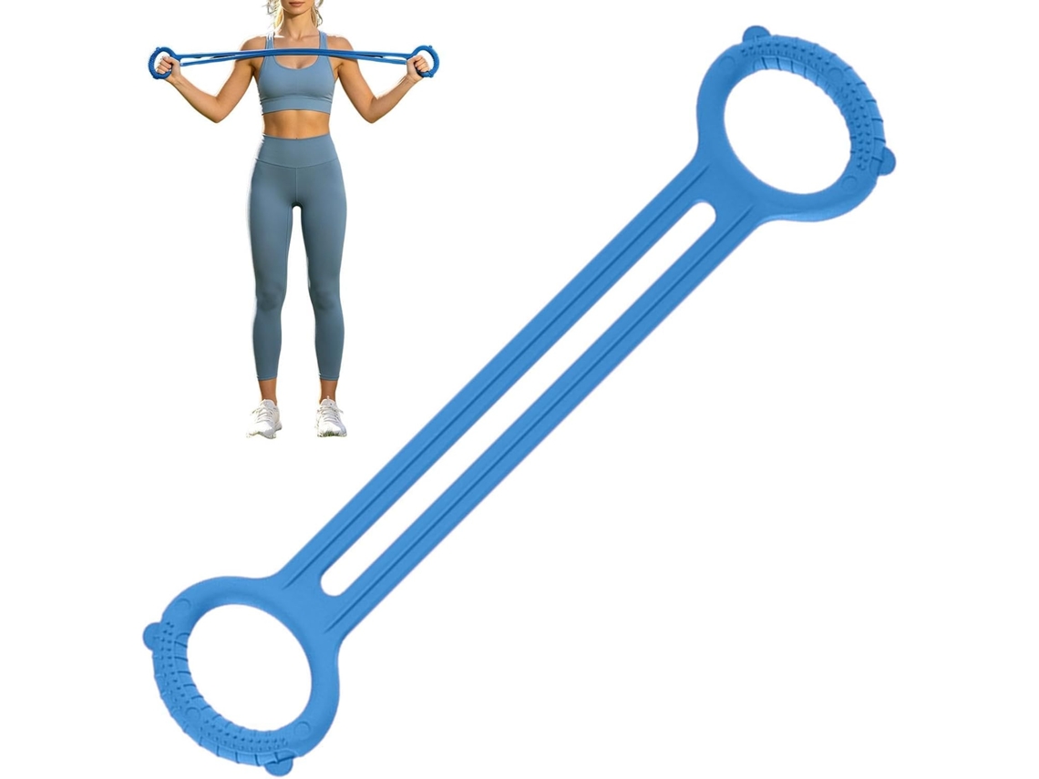 Faixas De Resistência Com Pegas, Formato 8em Silicone Aderência Antiderrapante Faixa Para Treinamento Braços