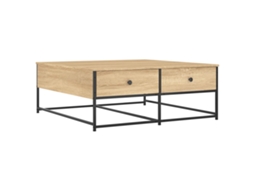 Coffee Table, Coffee Tables Vidaxl Marrom Madeira Processada (100 X 99 X 40 Cm)