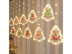 Luzes de 120 LEDs de 2,4 m de compressão, decorações com bolhas piscantes.