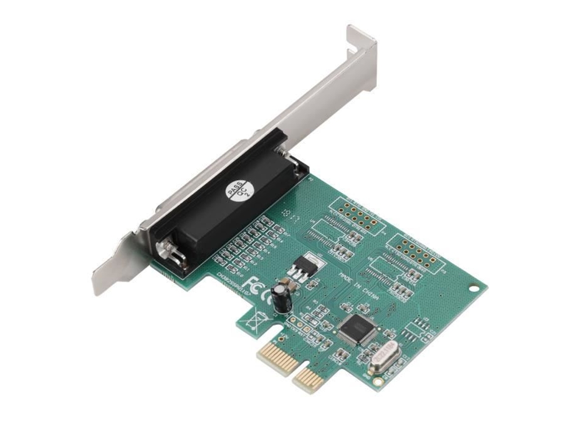 Impressora HURRISE Lpt para Pci-E Porta Paralela Db25 Lpt Impressora para Pci-E Express Card Converter Adapter
