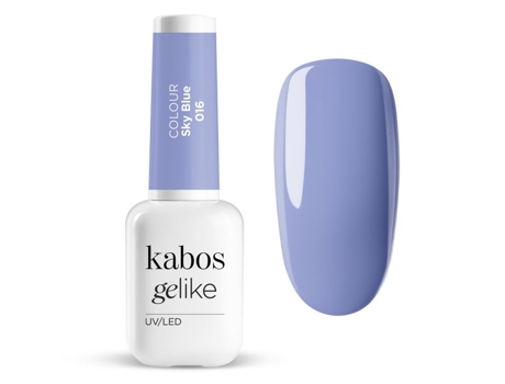 Verniz Híbrido Uv Led Kabos Gelike 016 Azul Céu 8 Ml