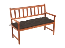 Vidaxl Banco De Jardim C/ Almofadão 120 Cm Madeira Acácia Maciça