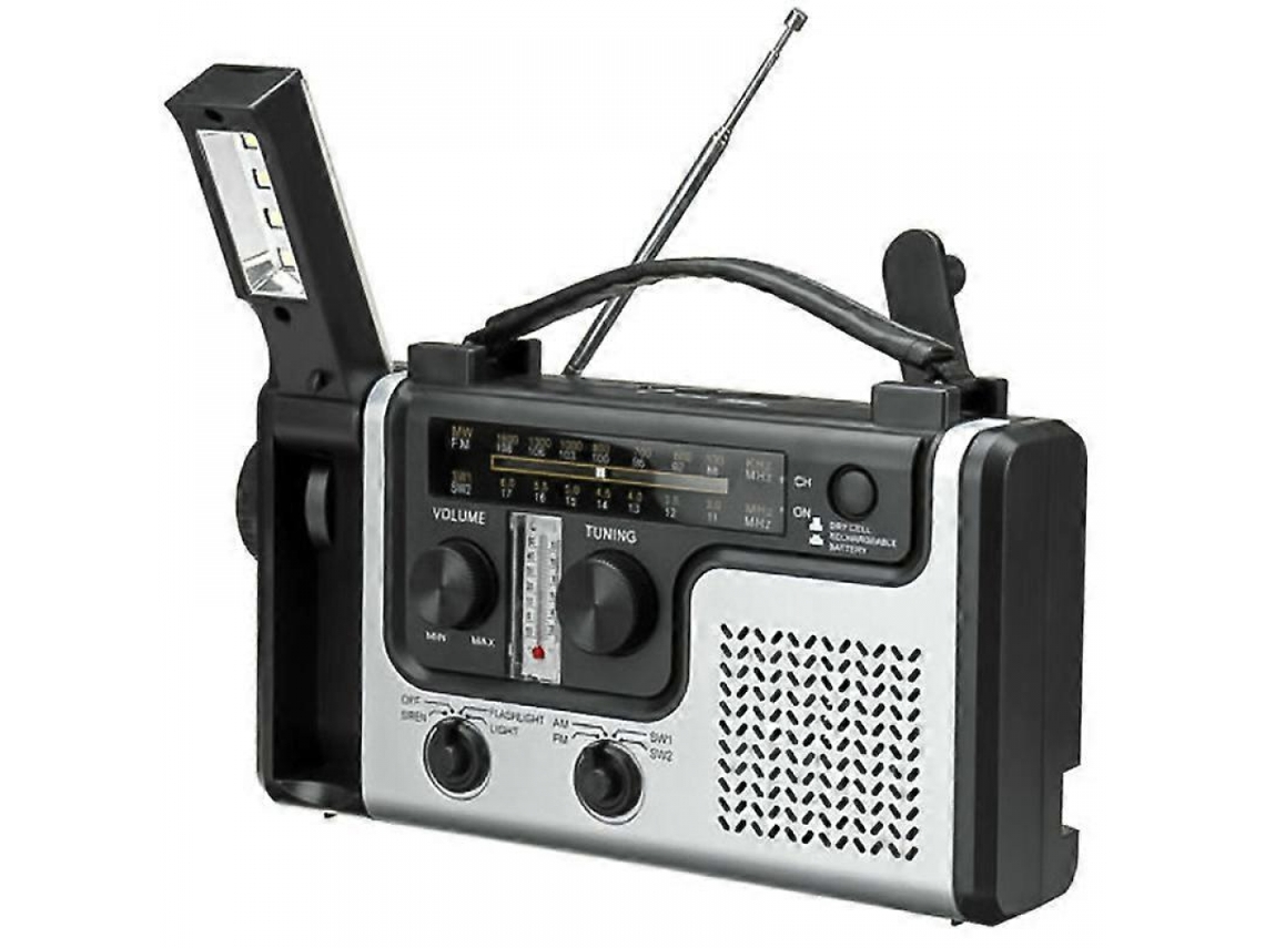Lanterna portátil AQUAFORGE para rádio de emergência, bateria externa
