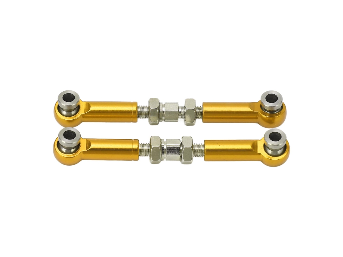 2pcs Braço De Ligação De Direção Servo De Alumínio Peças Rc Para Mjx 14210 14209 16208 16209 1/14 Ouro