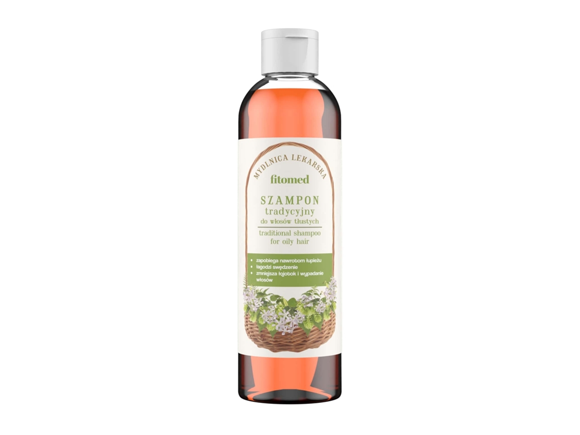 Shampoo De Ervas Tradicional Fitomed Para Cabelos Oleosos Mydlnica Lekarska, 250g