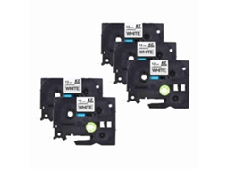 Cinta Etiquetas Laminada 12mmx8m Para Brother P-touch Pt-1010/2100/18r/e200/9500