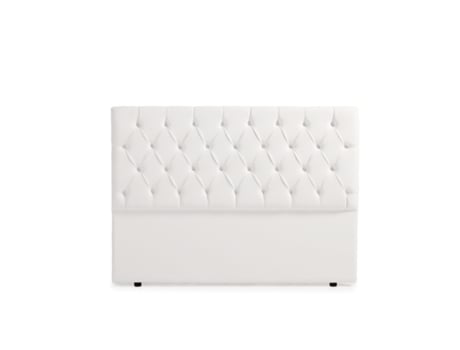 Cabeceira MOONIA Estofada Capri Pele Sintética 130 X 120 X 12 cm