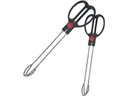 Pinças Reutilizáveis Para Grelhar Em Aço Inoxidável, Conjunto De 2 Peças, Cabo Antiderrapante, Para Cozinha E Camping