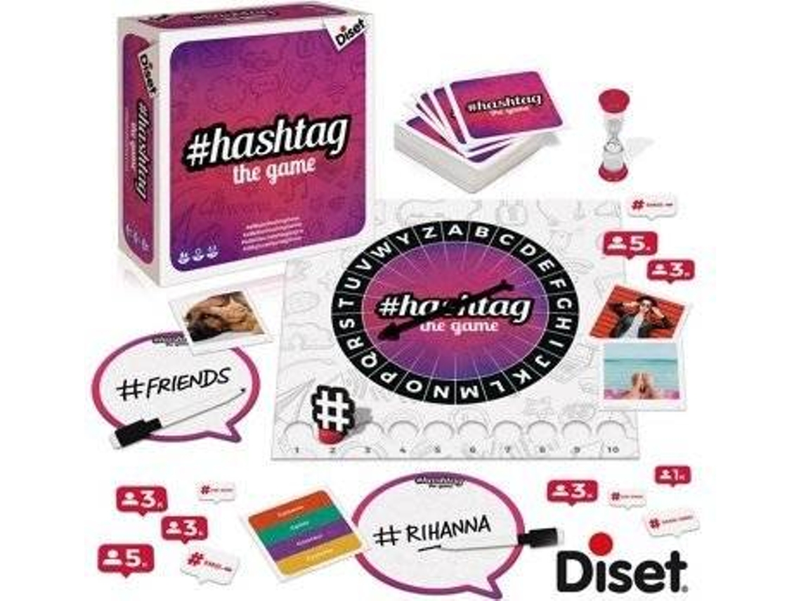 Jogo de Tabuleiro DISET Hashtag The Game