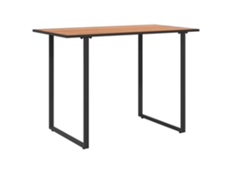 Conjunto 1 Mesa De Jardim Vidaxl Castanho Madeira (100 X 55 X 70 Cm)