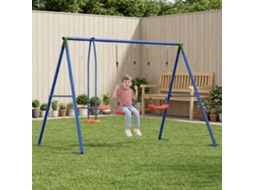 Vidaxl Conjunto De Balanços Para O Exterior Com 4 Assentos Multicolor