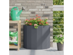 Vidaxl Floreira Antracite 60 X 30 X 50 Cm Aço