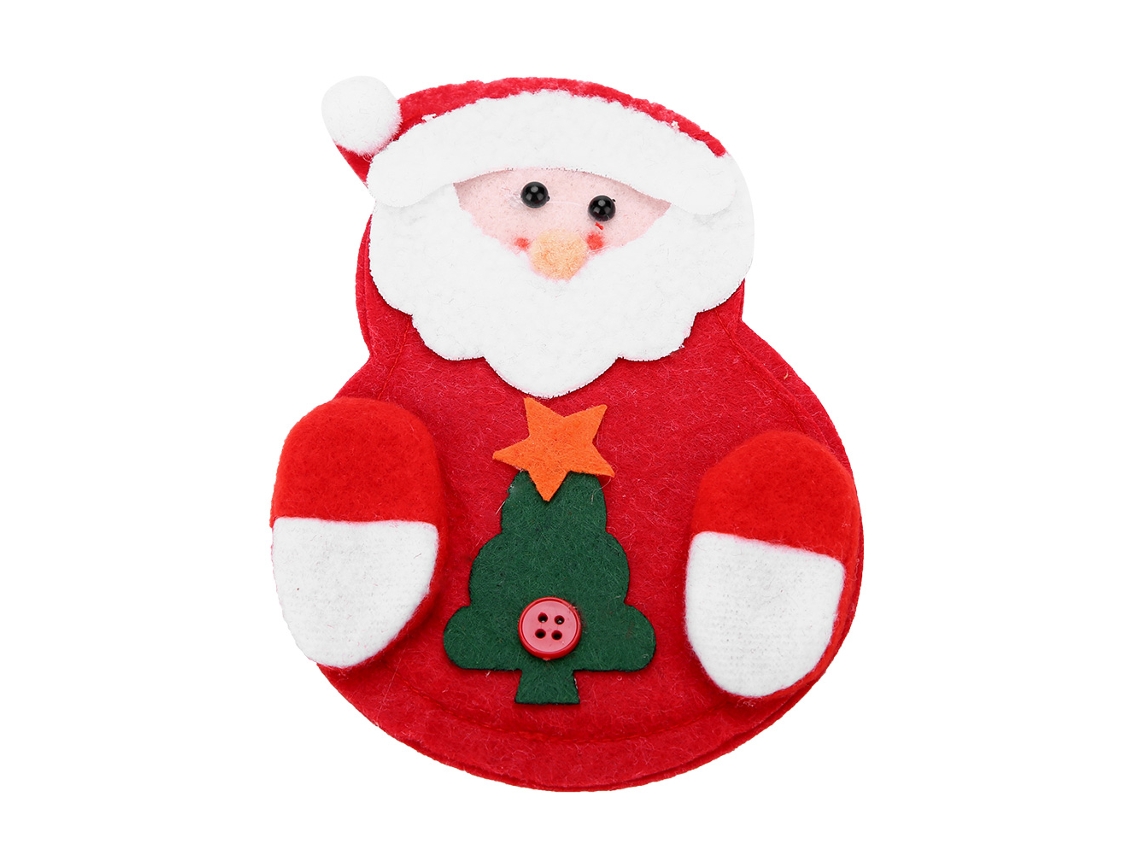 Laxiscreed Prot. De Mesa Natal Com Tecido Não Tecido, Porta Talheres E Decoração Festas Natalícias