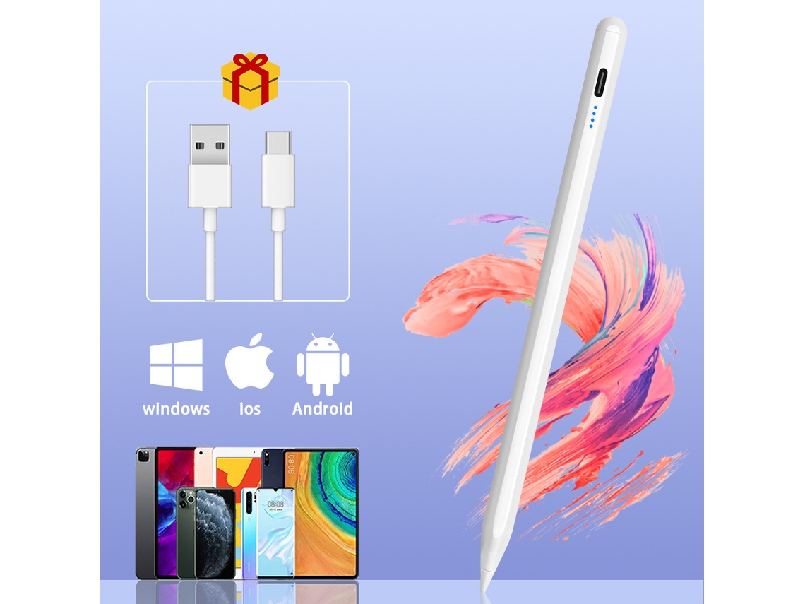 Caneta Stylus Disponível Para Android/ios Branco Cuich