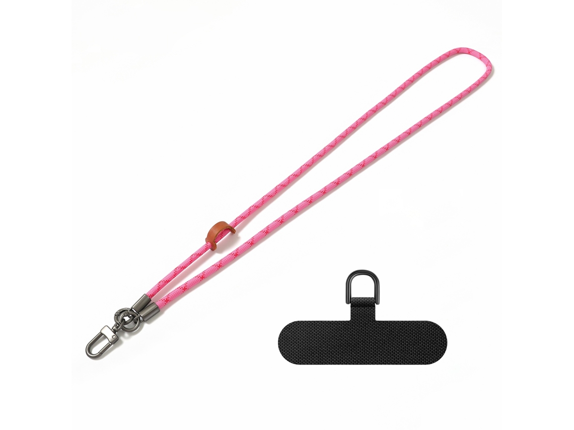 Lurelia Cordão Para Telemóvel Ajustável Transversal Com Fivela Metálica 8 Mm 120 Cm Anti-perda