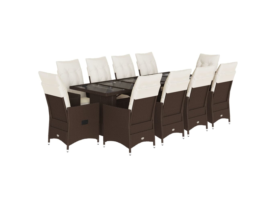 Bistro Set, Bistro Sets Vidaxl Marrom Rattan / Vime (n/a)